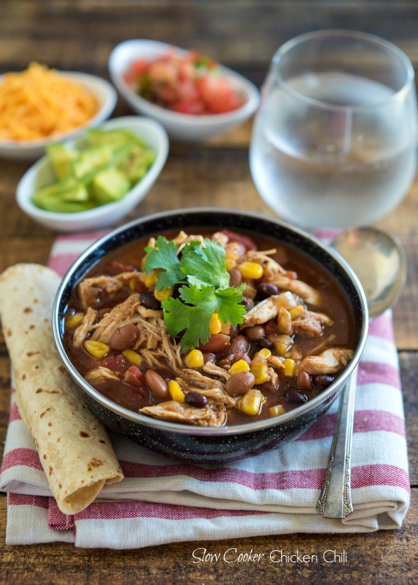 Chicken Chili {Slow Cooker} - Nutritious Eats