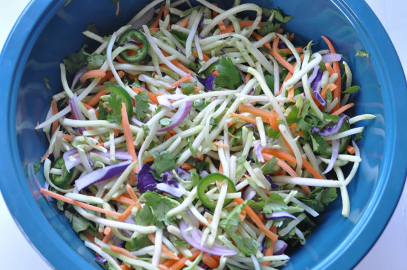 Spicy Lime Cilantro Slaw | Nutritious Eats