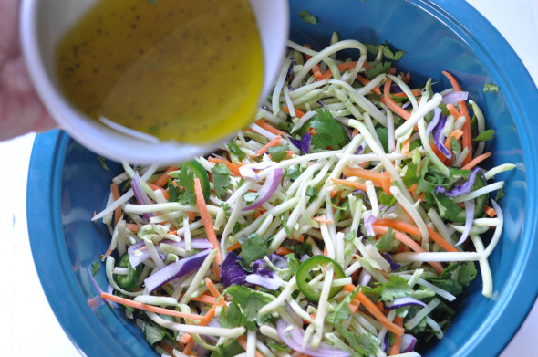 Spicy Lime Cilantro Slaw | Nutritious Eats