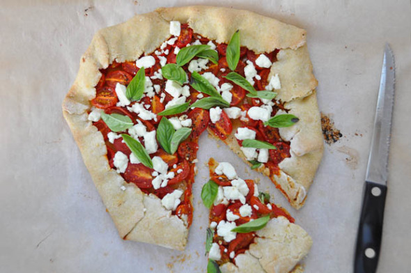 Tomato Basil Galette | www.nutritiouseats.com