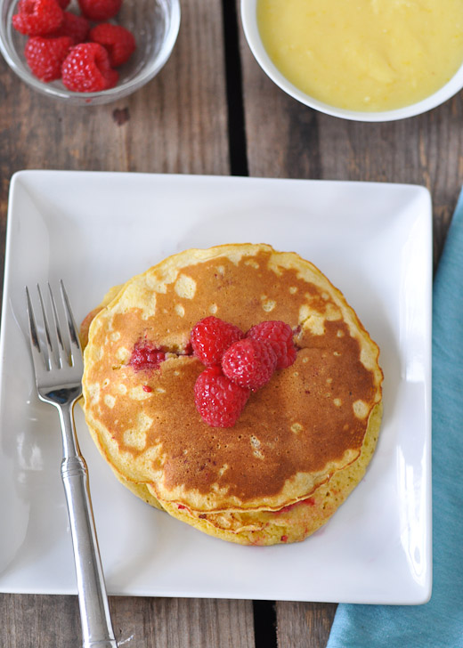 Raspberry Corncakes with Lemon Curd-1