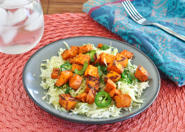 Chipotle Roasted Sweet Potato & Cabbage Salad-FG-1