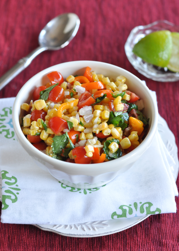 Corn and Tomato Salad | www.nutritiouseats.com