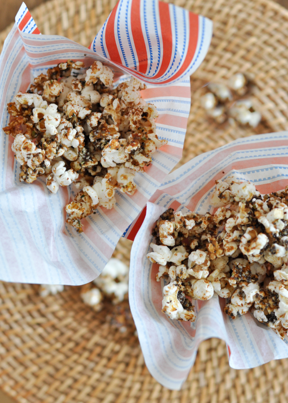 Caramelized Popcorn with Hemp & Chia Seeds