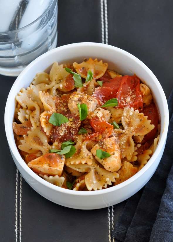 Chicken Bruschetta Pasta with Kraft Recipe Makers 