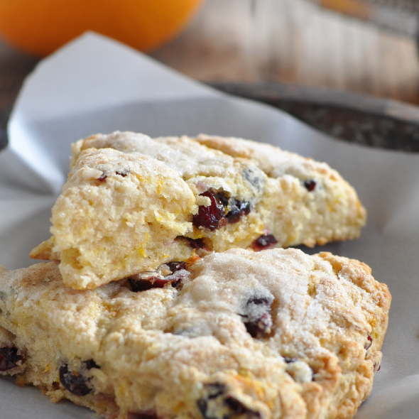 Cranberry Orange Scones | www.nutritiouseats.com