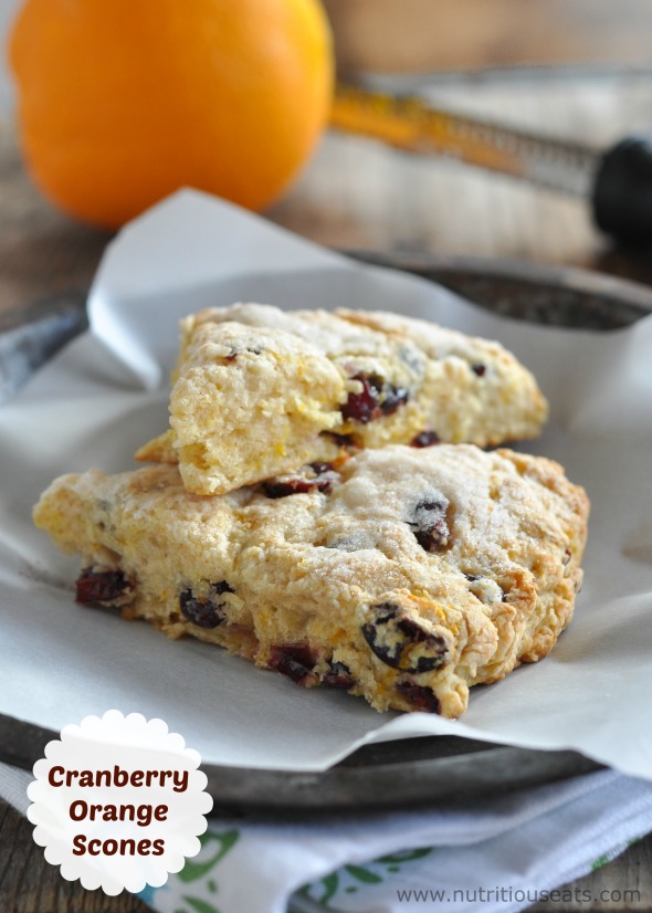 Cranberry Orange Scones | www.nutritiouseats.com