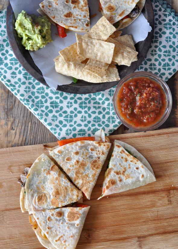 Vegetarian Quesadillas with Jalapeños! www.nutritiouseats.com