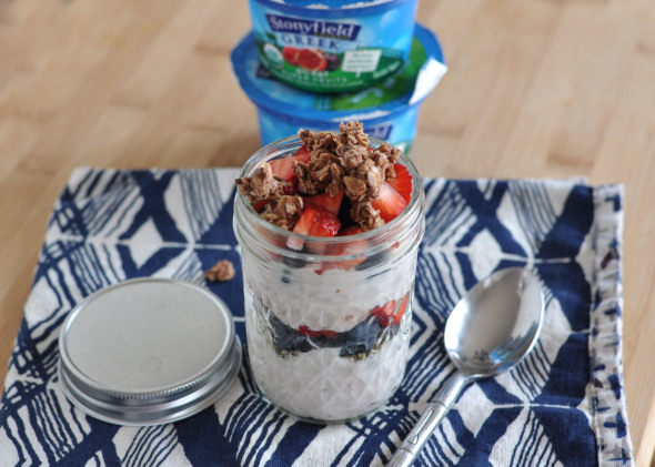 Perfect Parfait with Stonyfield Greek Yogurt | www.nutritiouseats.com