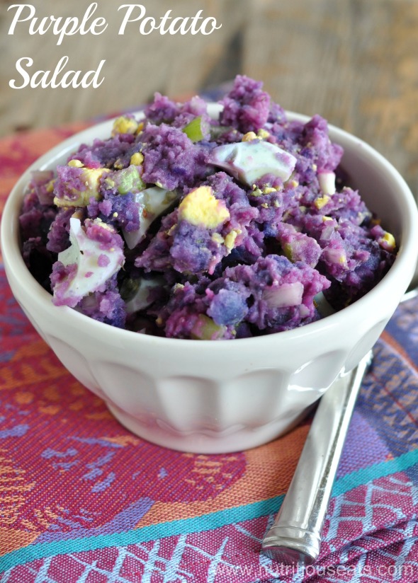 Purple Potato Salad | www.nutritiouseats.com