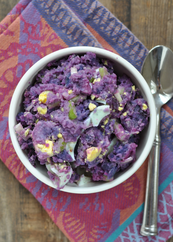 Purple Potato Salad | www.nutritiouseats.com