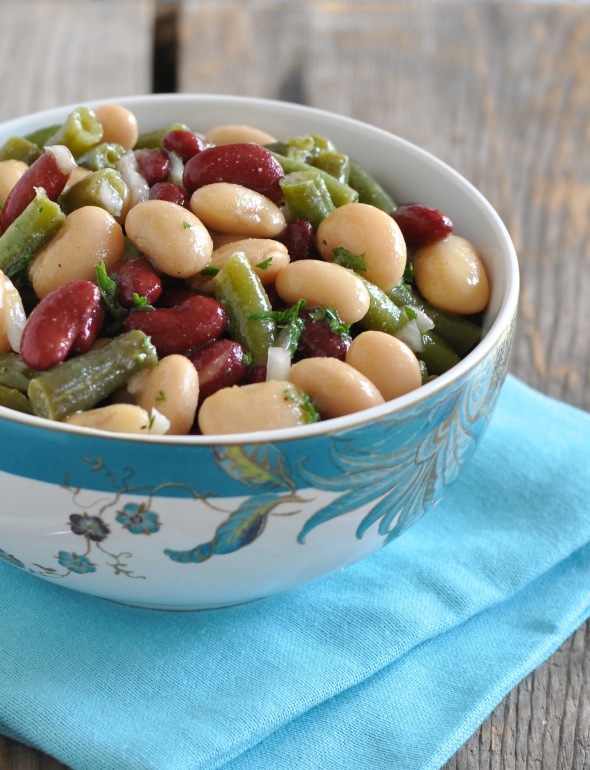 Marinated Three Bean Salad | www.nutritiouseats.com