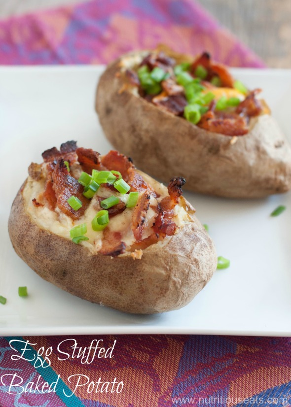 Egg Stuffed Baked Potato 