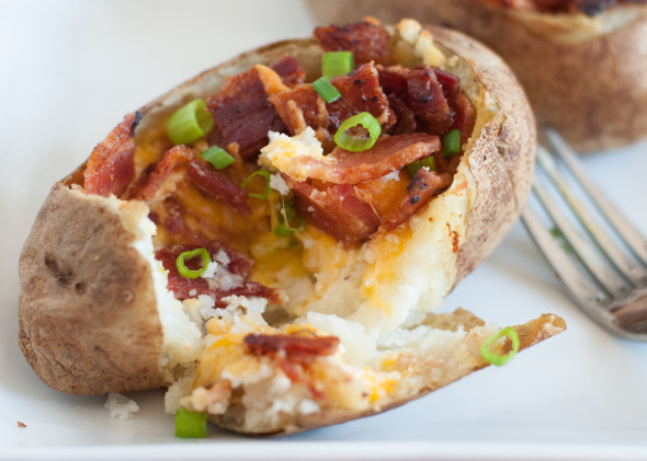 Egg Stuffed Baked Potato 