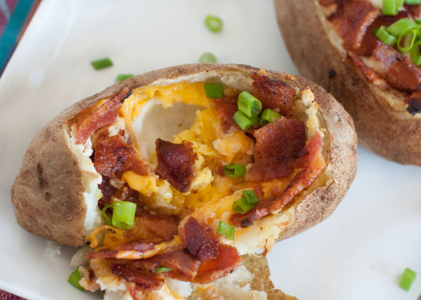 Egg Stuffed Baked Potato 