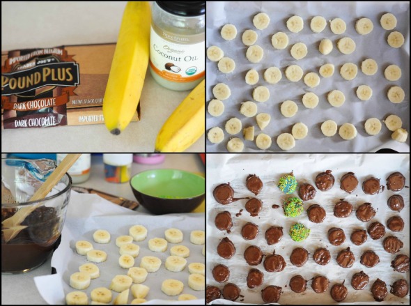 Frozen Chocolate Banana Bites 