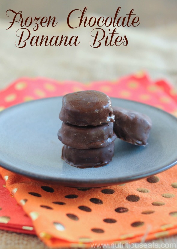 Frozen Chocolate Banana Bites  