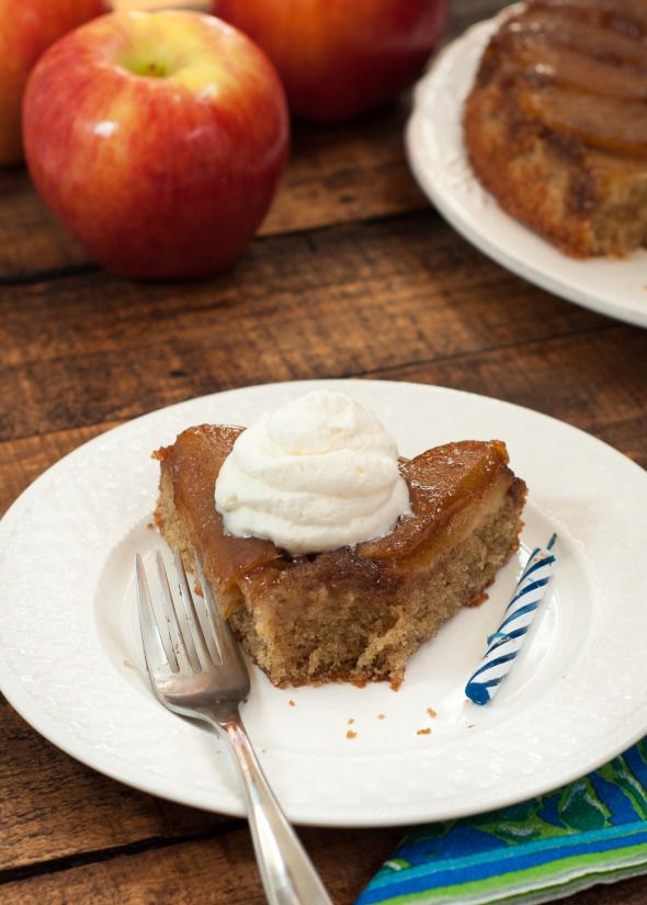 Ambrosia Apple Upside-Down Cake | www.nutritiouseats.com