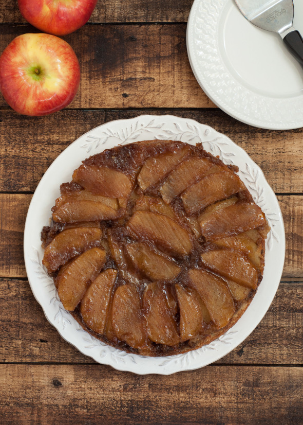 Ambrosia Apple Upside-Down Cake | www.nutritiouseats.com