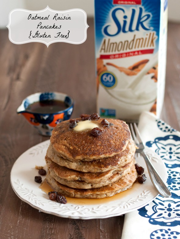 Oatmeal Raisin Pancakes (Gluten Free, Dairy-Free) | www.nutritiouseats.com