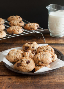 Soft and Chewy Peanut Butter Chocolate Chip Cookies 