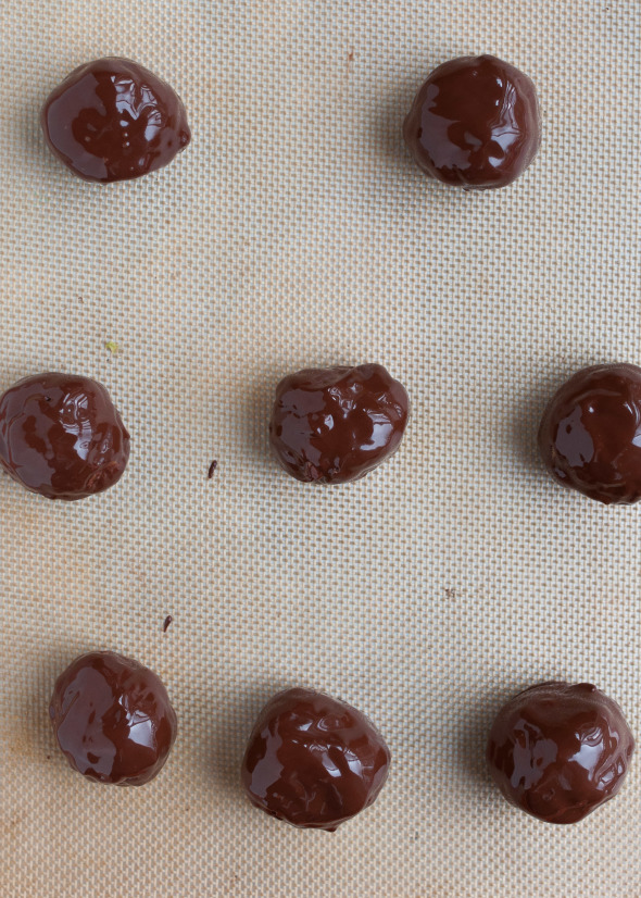 Chocolate Peanut Butter Balls {Gluten Free} | www.nutritiouseats.com