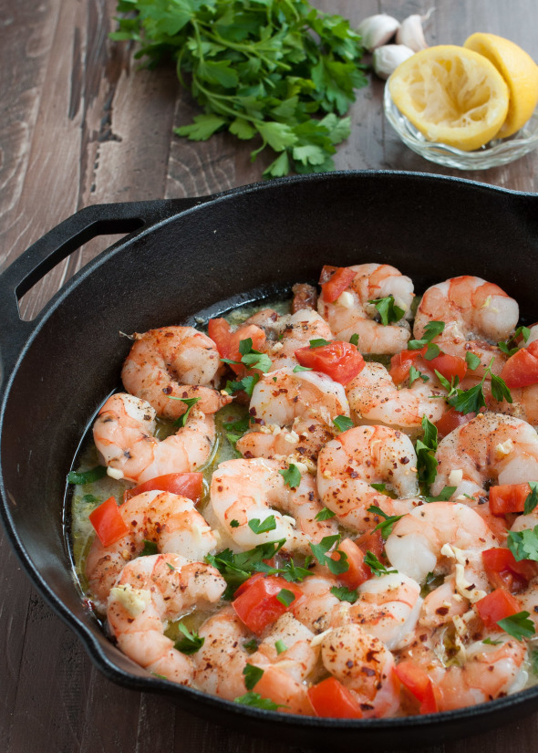 Garlic Baked Shrimp #paleo #glutenfree | www.nutritiouseats.com