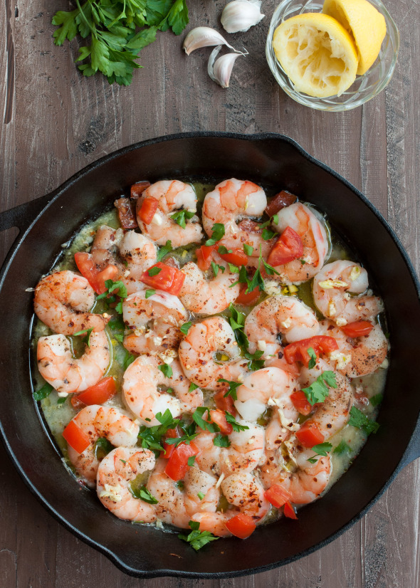 Garlic Baked Shrimp #paleo #glutenfree | www.nutritiouseats.com