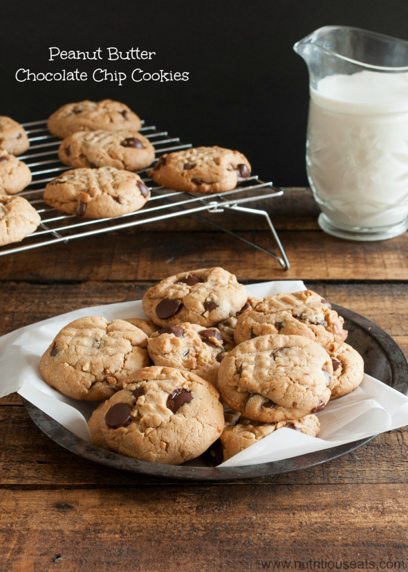 Peanut Butter Chocolate Chip Cookie {Splurge-worth} | www.nutritiouseats.com