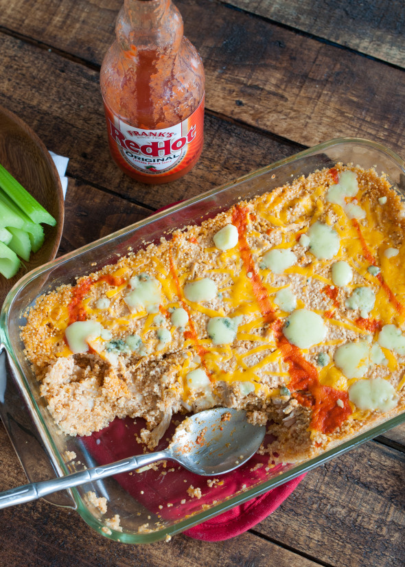 Buffalo Chicken Quinoa Casserole #glutenfree | www.nutritiouseats.com