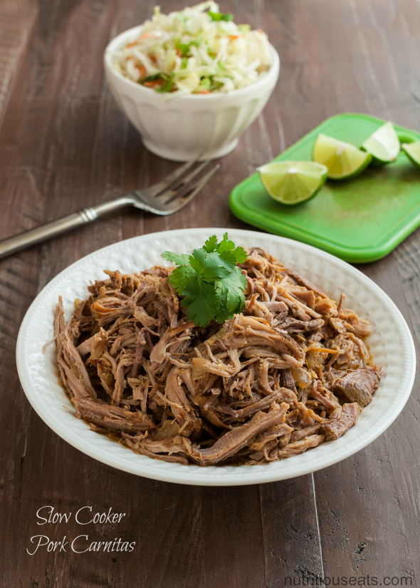 Slow Cooker Pork Carnitas {Paleo, Gluten Free} | www.nutritiouseats.com