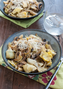 Artichoke and Mushroom Pasta | Nutritious Eats