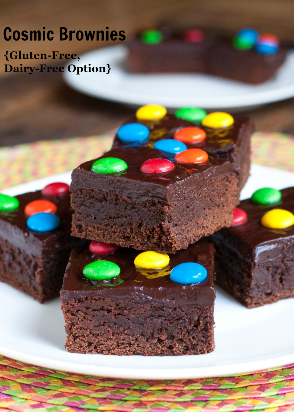 Cosmic Brownies | www.nutritiouseats.com