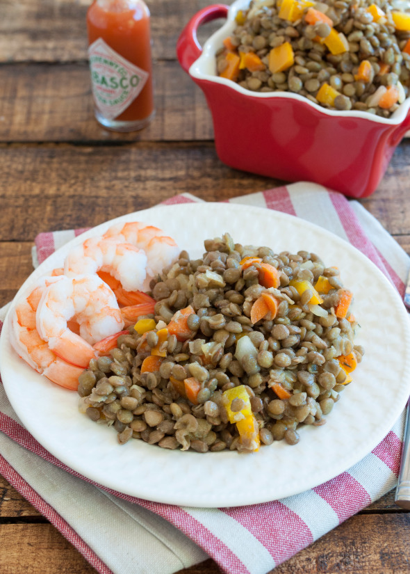 Green Lentil Salad | www.nutritiouseats.com