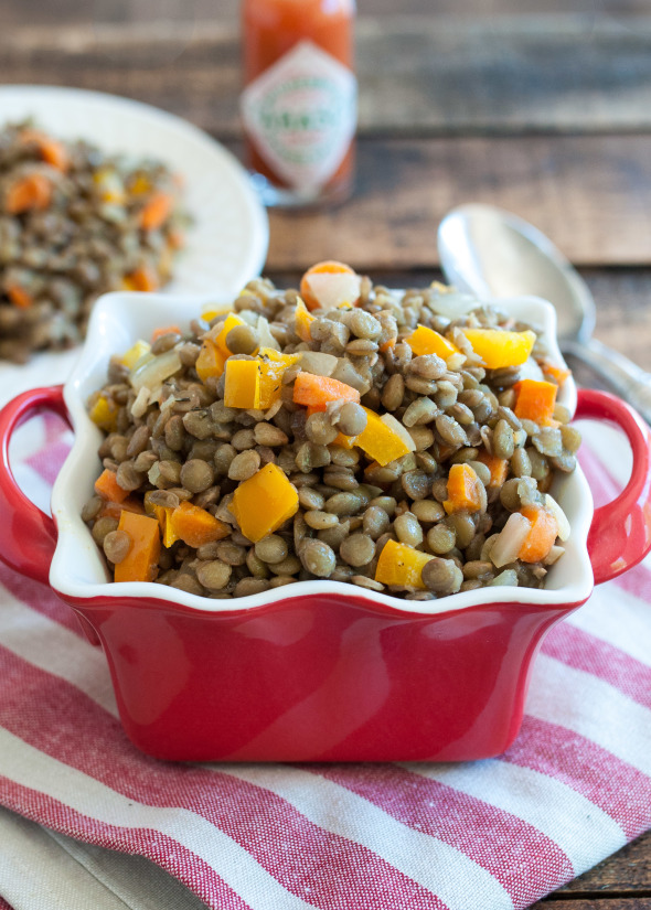 Green Lentil Salad | www.nutritiouseats.com