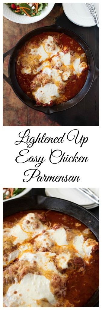 Lightened Up Chicken Parmesan | Gluten Free- Super Simple www.nutritiouseats.com