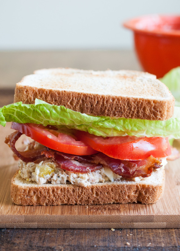 Salmon Salad BLT | www.nutritiouseats.com