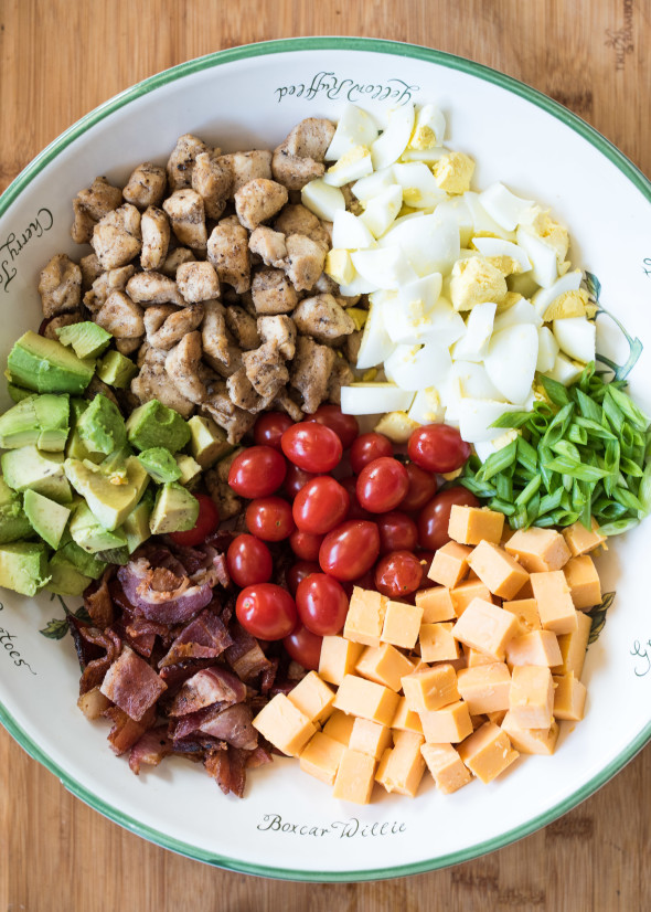 Cobb Pasta Salad- traditional Cobb Salad meets pasta in this kid-friendly, one dish meal. 