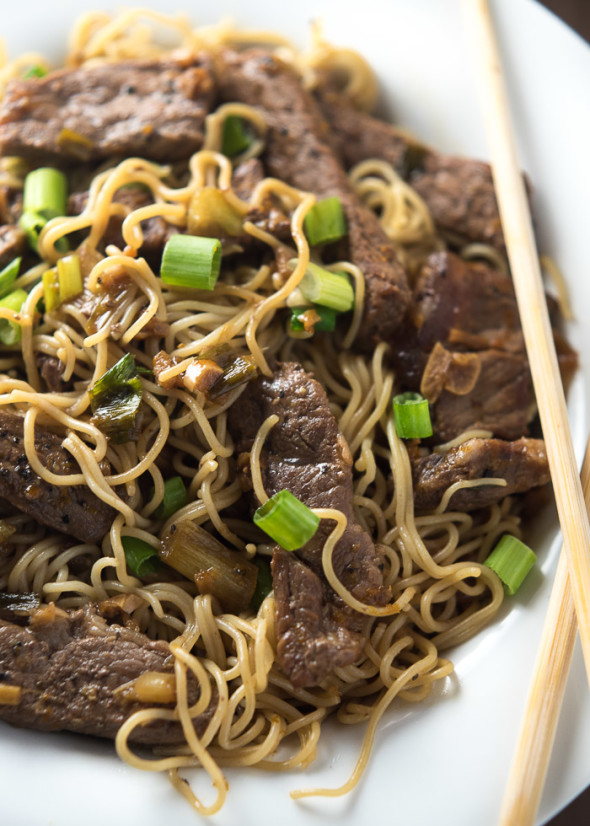 Forget take-out, make this tasty orange beef with a citrusy ginger-garlic sauce, perfect to serve with noodles or rice. 