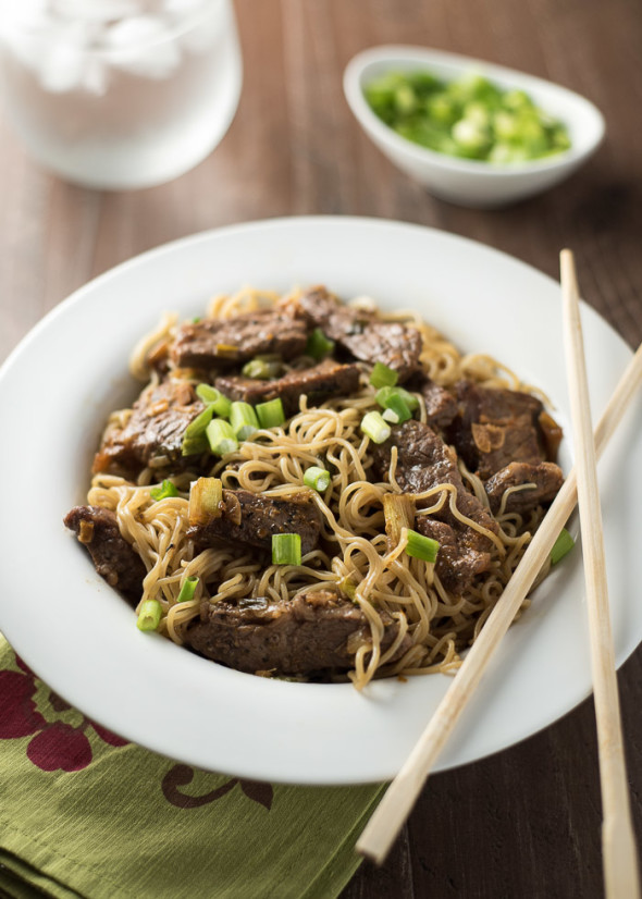 Forget take-out, make this tasty orange beef with a citrusy ginger-garlic sauce, perfect to serve with noodles or rice. 