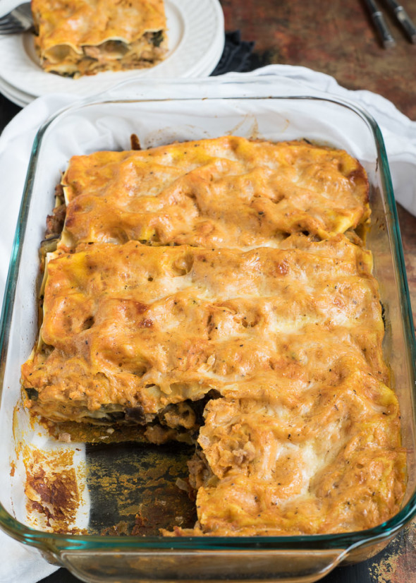 Pumpkin Lasagna #PastaFits | Nutritious Eats