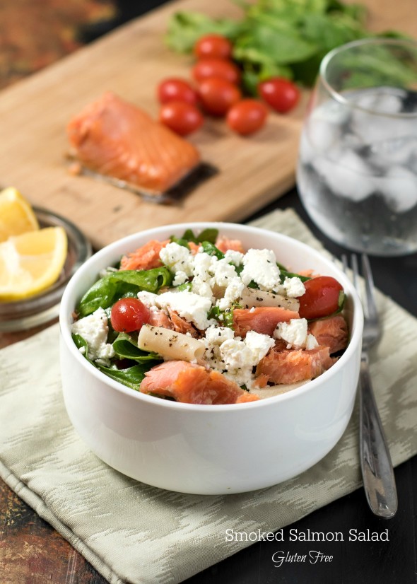 Smoked Salmon Salad- a delicious and easy lunch or light dinner #glutenfree | Nutritious Eats