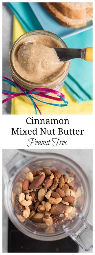 Cinnamon Mixed Nut Butter {Peanut Free} #glutenfree | www.nutritiouseats.com