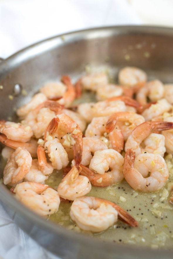 Hawaiian Garlic Shrimp- just like the garlic shrimp you'll find in Hawaii. Sweet buttery garlic sauce ready in under 20 minutes. #glutenfree | www.nutritiouseats.com