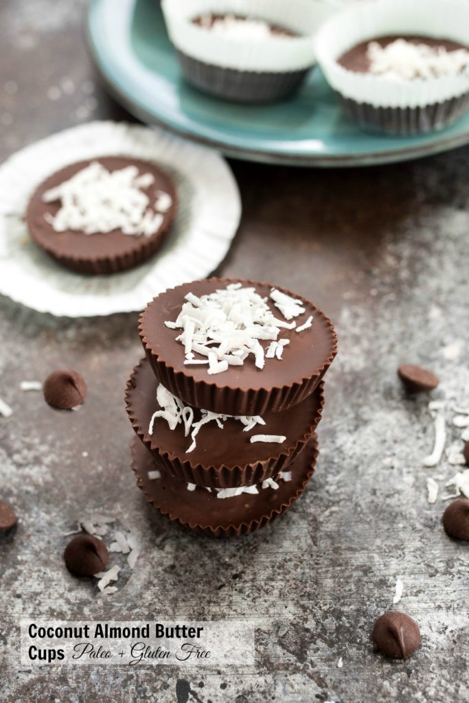 Coconut Almond Butter Cups- #Paleo + #glutenfree #vegan| www.nutritiouseats.com