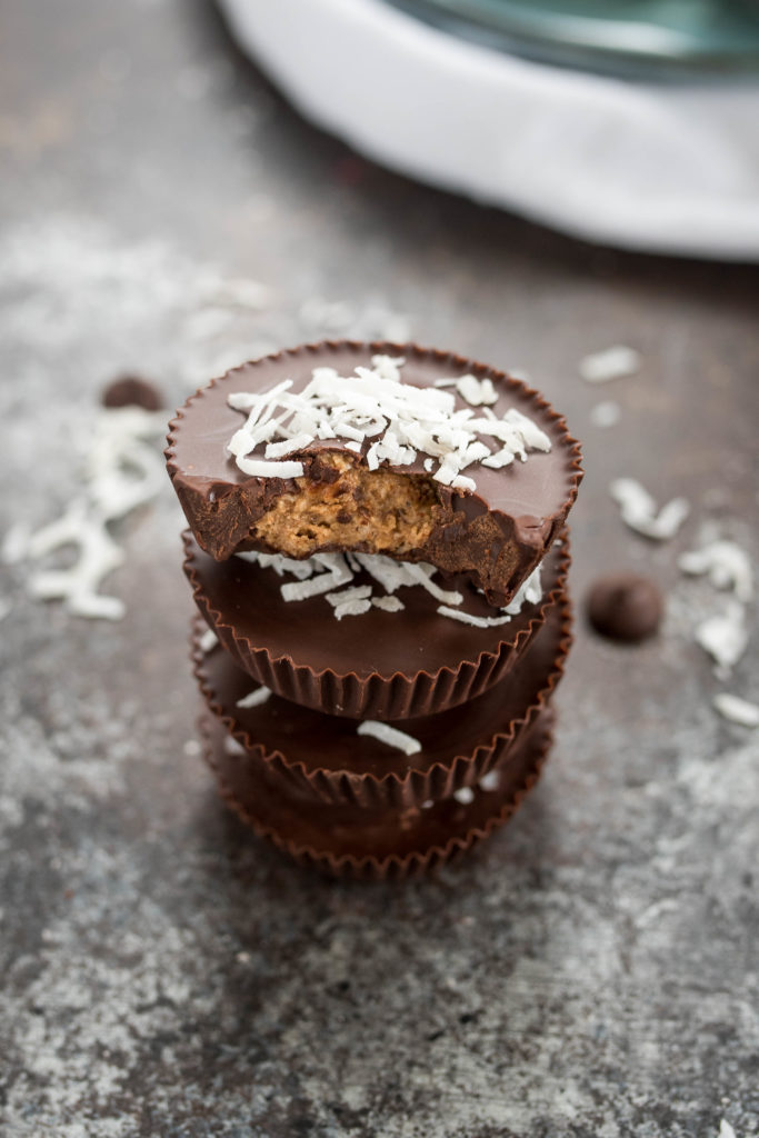 Paleo Coconut Almond Butter Cups #glutenfree #vegan| www.nutritiouseats.com