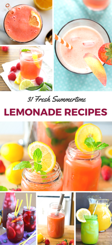 31 Fresh Summertime Lemonade Recipes- Roundup- www.nutritiouseats.com