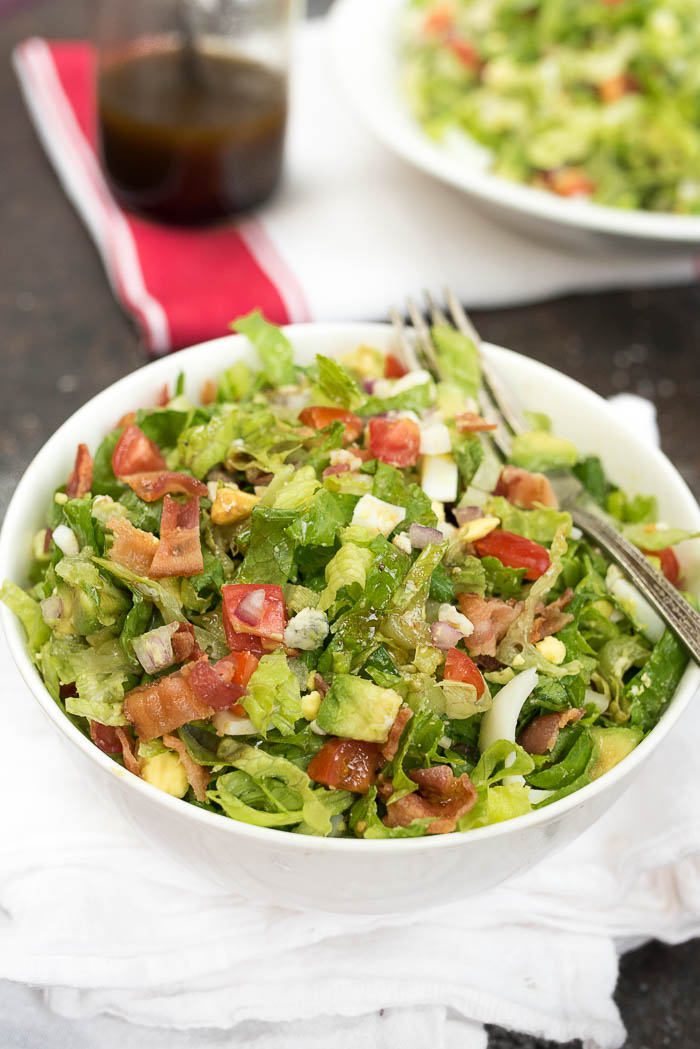 The Best Classic Chopped Salad- this will become a favorite salad from the moment you try it. Perfect for all occasions! | www.nutritiouseats.com