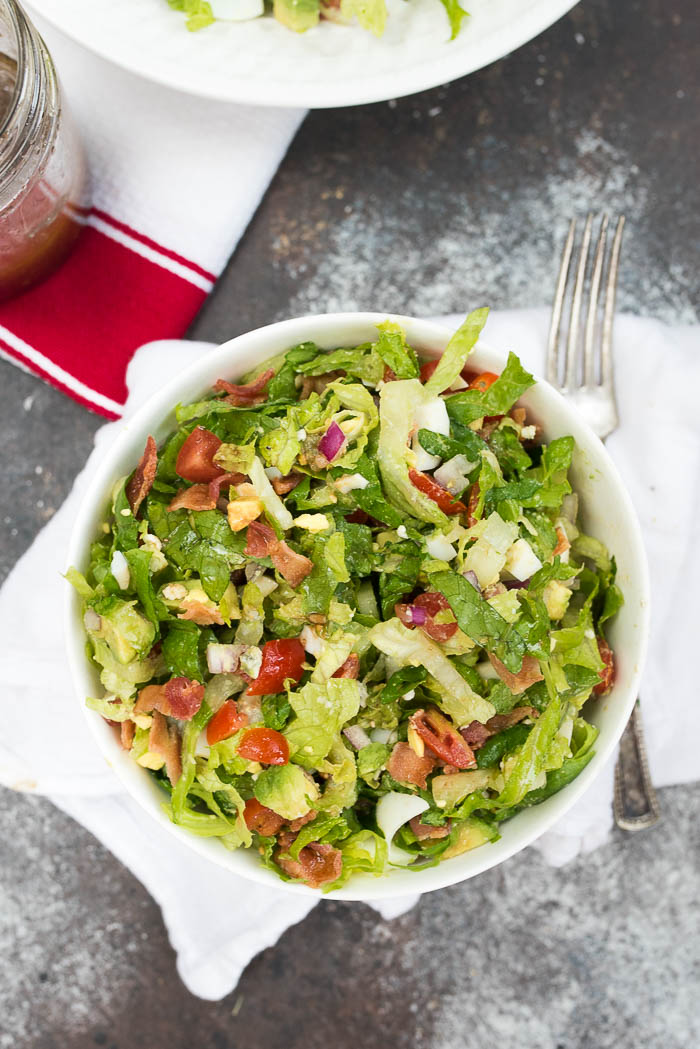 The Best Classic Chopped Salad- this will become a favorite salad from the moment you try it. Perfect for all occasions! | www.nutritiouseats.com