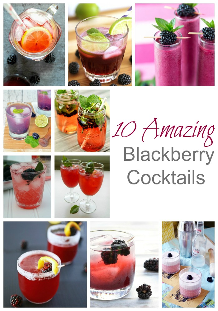 10 Amazing Blackberry Cocktails- in the mood for some thing light and fruity? These 10 cocktails look easy and refreshing! | www.nutritiouseats.com
